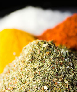 powders and spices used for Ayurvedic hair care