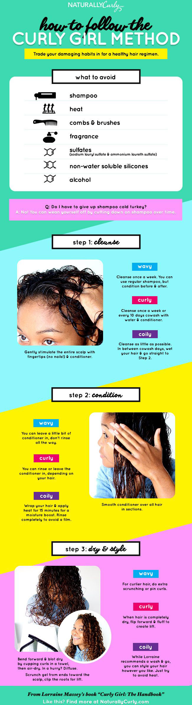 How to Follow the Curly Girl Method