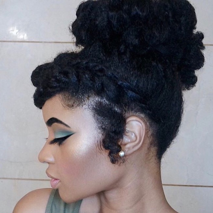 Naturally Curly Updos That are Cute & Easy