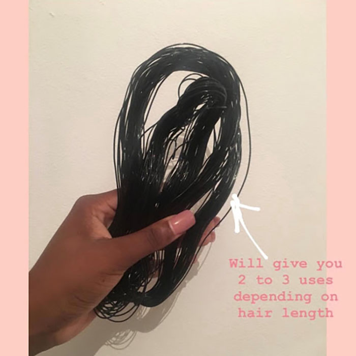 The Threading Technique Ndidi Uses to Stretch her Type 4 Hair