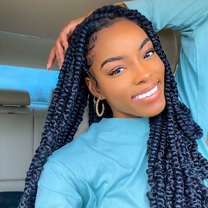 Paintedbykam - It's The Neatness For Me👌🏾😍! . . . Knotless Box Braids:  Painless, Lightweight, Natural Flowing, Flat Laying, Protective Style!  Takes 4-8 Hours To Do And Can Last 4-8 Weeks With