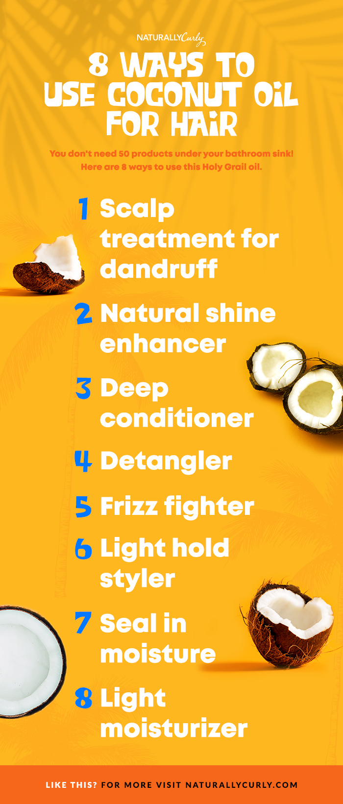 8 Ways to Use Coconut Oil for Hair