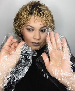 Curlpopnhair's Top Frizz Hack: "Apply Product With Plastic Wrap"