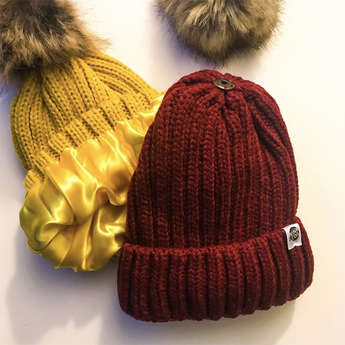 Heres The Scoop on the Kink and Coil Satin-Lined Beanie 