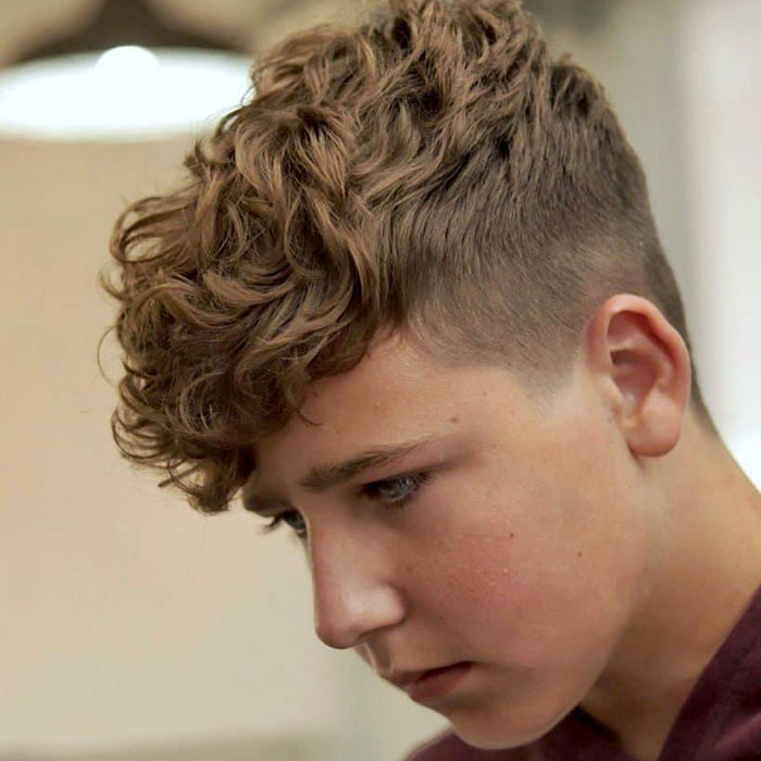 How to Cut Boy's Curly Hair - YouTube