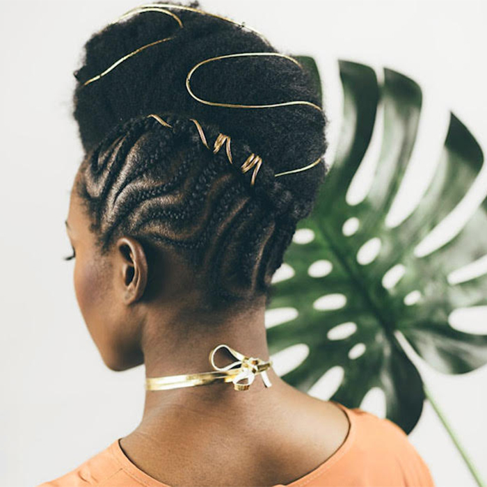 Chic Updos To Elevate Your Hair Game : Subtle Mohawk Braid Bun