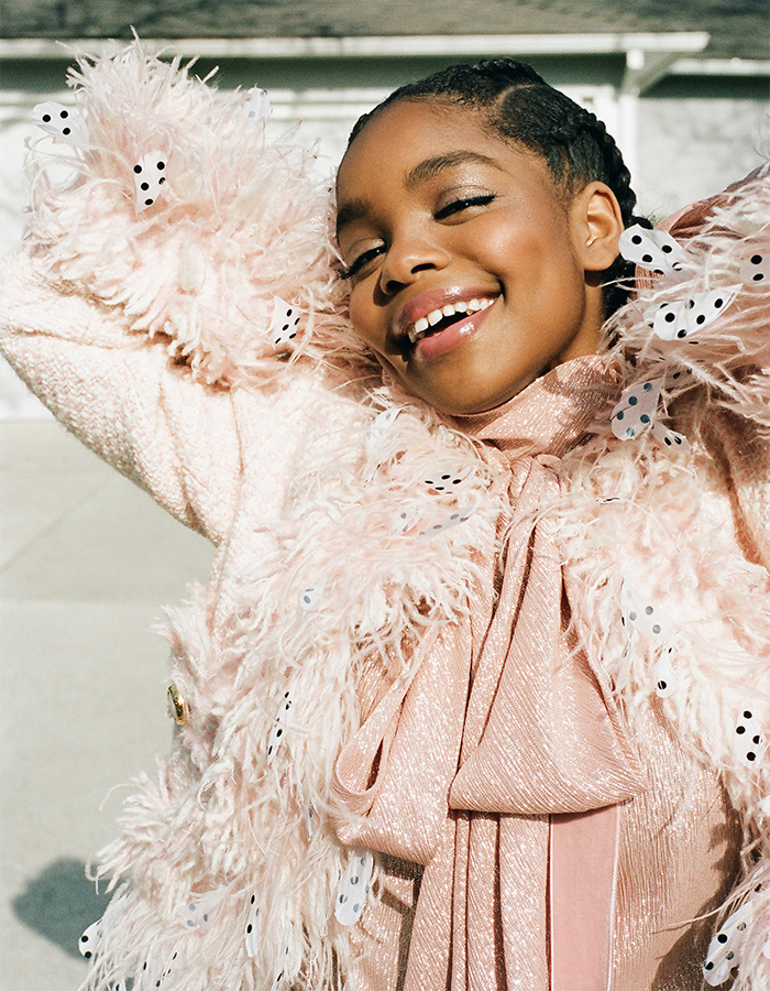 Marsai Martin and Nico Parker Grace Teen Vogue with Stunning Natural Hair 