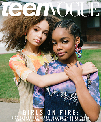 Marsai Martin and Nico Parker Grace Teen Vogue with Stunning Natural Hair