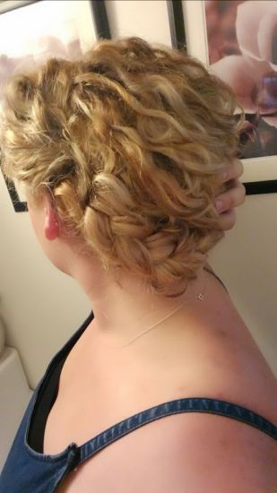 Braided updo (with extensions)