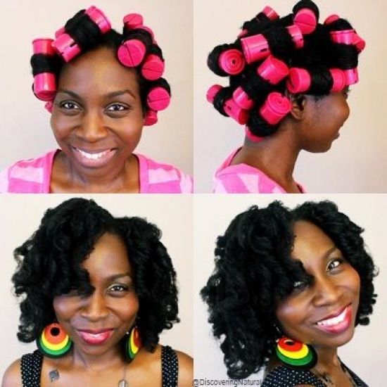 Bouncy Curls with Jumbo Perm Rods