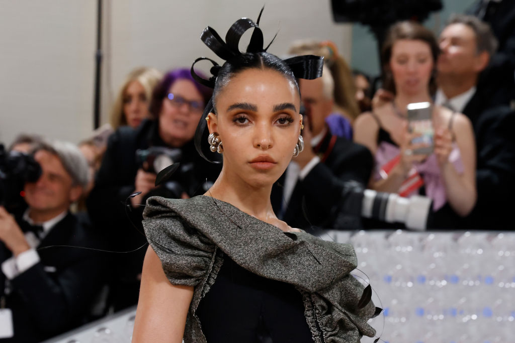 FKA Twigs' updo hairstyle at the Met Gala 2023