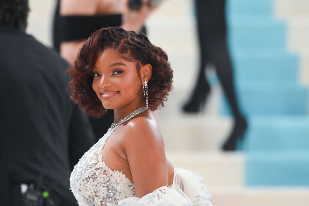 Halle Bailey's hairstyle at the Met Gala 2023