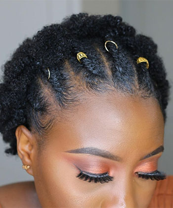 25 Beautiful Black Women Unapologetically Rocking Creative Natural  Hairstyles | Essence